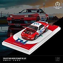 TimeMicro 1:64 Nissan GTR 32 Beyaz ve Kırmızı UJ Racing