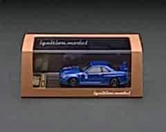 Ignition Model Nismo R34 GT-R R-tune Bayside Blue (Reçine Model) IG2574