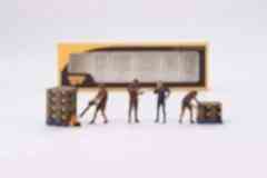 Mini GT AC30 1/64 Figurine: UPS Driver and workers
