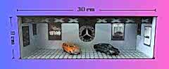 1/64 6 Araç Alabilen Yatay Işıklı Garaj Mercedes