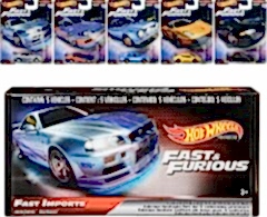 Hot Wheels Premium Fast Imports Limited Edition 5-Araba Premium Set / GRB01