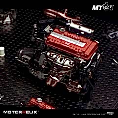 MotorHelix 1/64 Honda Civic Type R EK9 + 1/18 B Series Engine BOM | THE MODEL CAR SHOW 2025 TMCS
