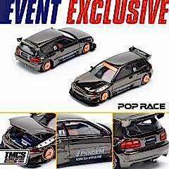Pop Race 1/64 Pandem Civic EG6 TMCS Malaysia 2025 Event Edition PR64-208
