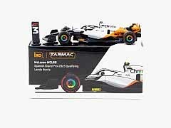 Tarmac Works X iXO Models 1/64 McLaren MCL60 Spanish Grand Prix 2023 Qualifying#4 Lando Norris - GLOBAL64