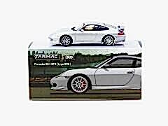 Tarmac Works X iXO Models 1/64 Porsche 911 GT3 (type 996) Silver - GLOBAL64
