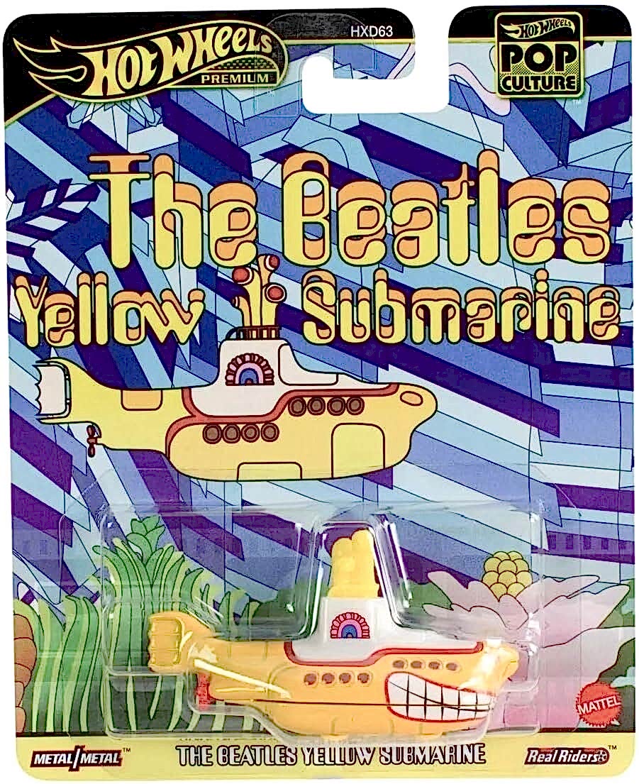 Hot Wheels Premium Pop Culture - The Beatles Yellow Submarine - HXD63
