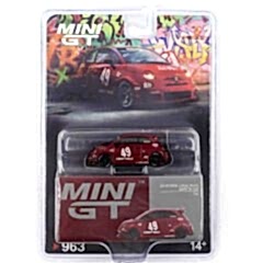 Mini GT 963 1/64 LB-WORKS x Abas Works ABARTH 595 Red - Blister Paket