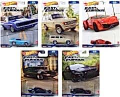 Hot Wheels Premium F&F - 5 li Set - HNW46-979B