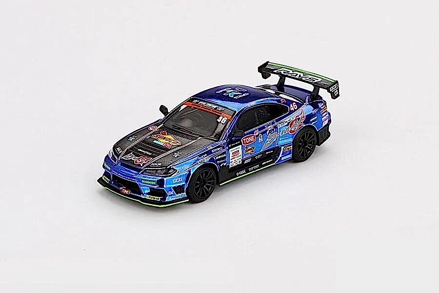Mini GT 857 1/64 Nissan Silvia (S15) D-MAX #46 D-MAX Racing 2023 D1 Grand Prix - Blister Paket