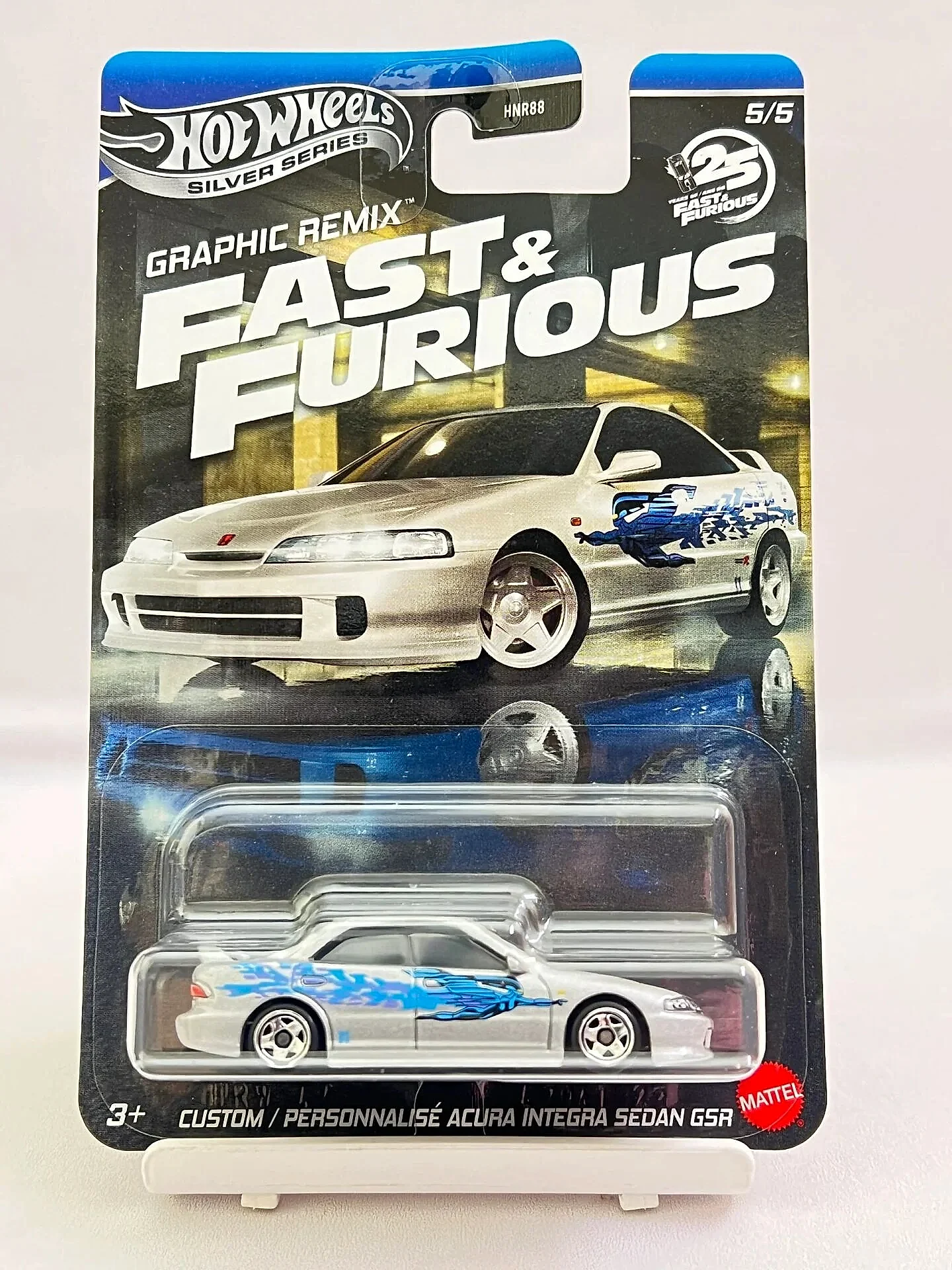 Hot Wheels Silver Series - F&F Graphic Remix 5 - Custom / Personnalise Acura İntegra Sedan GSR