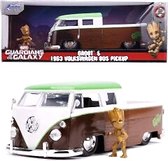 Jada 1:24 Marvel Groot 1963 Bus Pickup Groot Figürü ile Birlikte